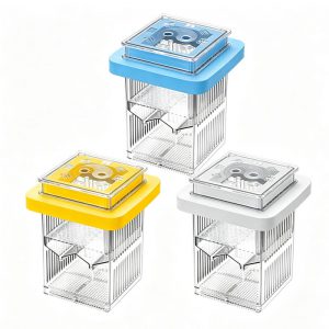 Three color options of aquarium fish breeding isolation box