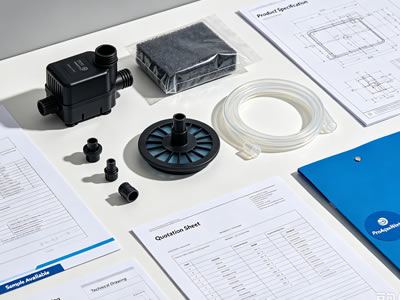 Technical drawing, specification sheet and quotation for aquarium equipment OEM inquiry