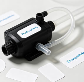 Custom private label sticker for aquarium pump product